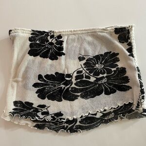 Free People Black and White Tube Top M
